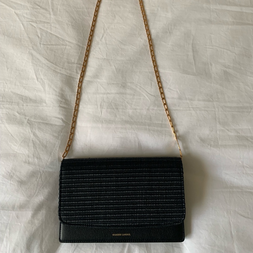 Mansur Gavriel Black Gold Crossbody